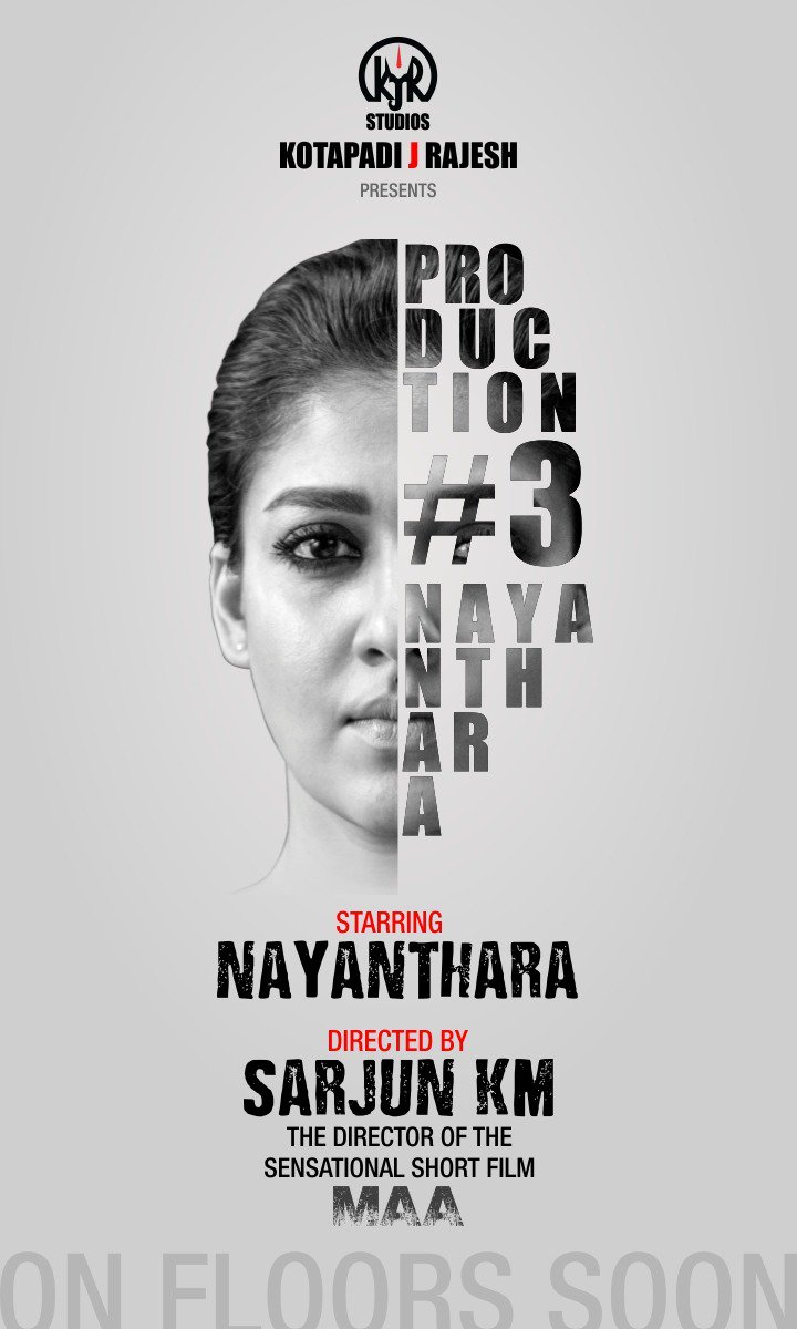 idiamondbabu's tweet photo. . @kjr_studios  next - #ProductionNo3 #OutnOutHorror 
#Nayanthara @sarjun34. @NayantharaU &amp;Best Wishes to the team https://t.co/xmjoqHd1g3