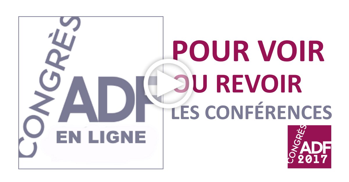adfasso's tweet photo. ça y est, elles sont en ligne ! Pour regarder chez vous les conférences du Congrès #ADF2017, cliquez ici https://t.co/KyWVO1UBfN #FormationContinue #dentistes https://t.co/Ql0nO9k40J
