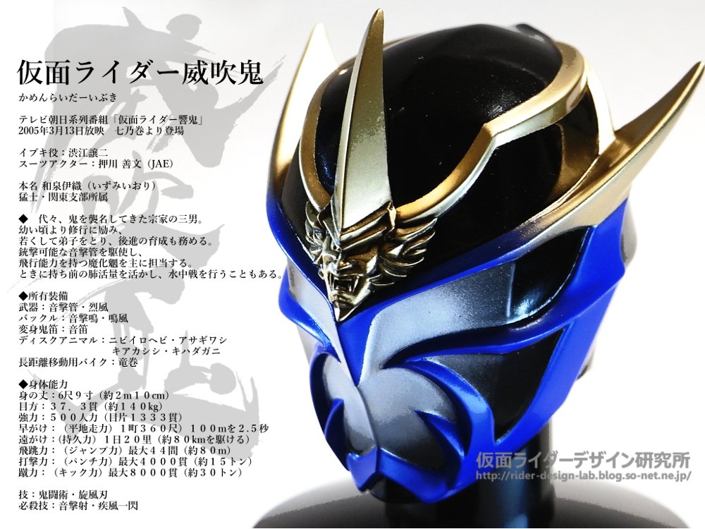 仮面ライダー威吹鬼／イブキさんのキャラ設定はこんな感じです。#響鬼
