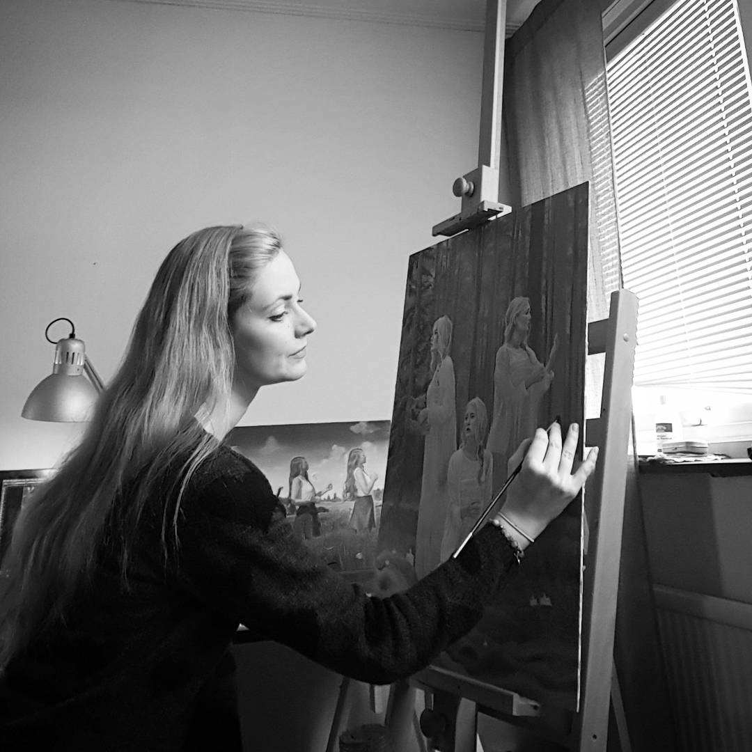 About a week until we move into our new house. Have to stop painting for a little so things can dry before I wrap them up!!