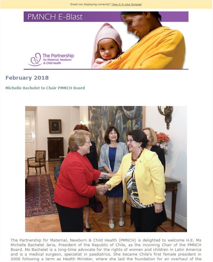 The <a href="/PMNCH/">PMNCH</a> e-blast is out now! Find out about some of our important announcements and activities this month,  as well as ways to get involved. bit.ly/2s97loj 

For monthly updates to your desk, sign up here → bit.ly/E-blastSign-up