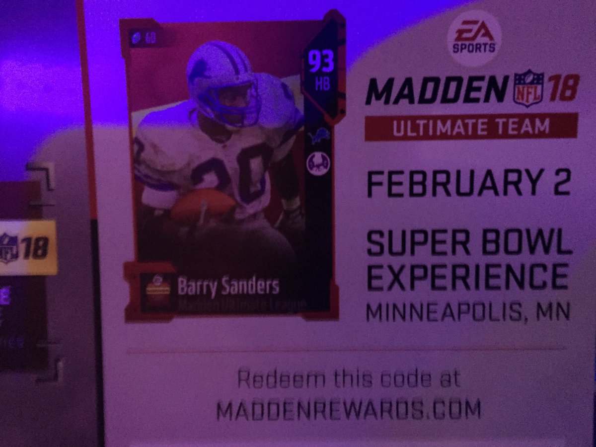 JoelCP_'s tweet photo. Got another Barry Sanders code RT and follow giveaway ends the 7th https://t.co/Z18swvO5S7