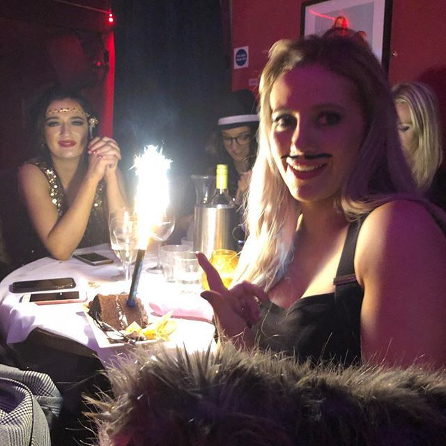 sparksy3's tweet image. It’s a cake with a MASSIVE candle/firework thingy - even @ljebath was impressed!! #hendo #brighton #fwiends #proudcabaret ift.tt/2E6PlfT