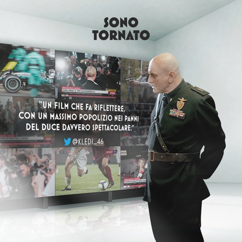 L'interpretazione di Massimo Popolizio merita una medaglia al valore. #SonoTornato è al cinema!