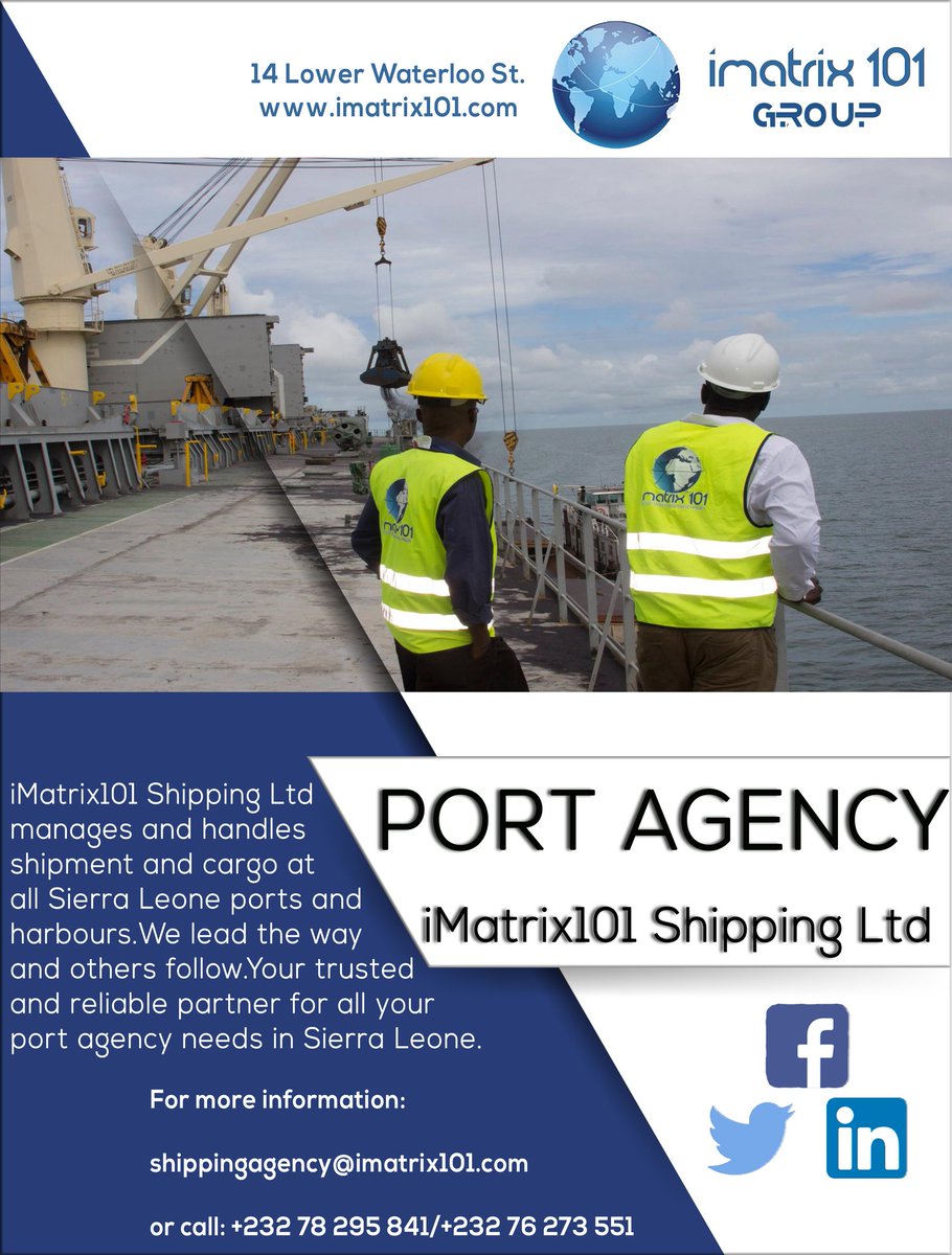 logistic_ships's tweet image. For Professional Port Agency Solutions... iMatrix101 Shipping Ltd 

#iMatrix101 #WhenYouNeedResults #IntegratedLogisticsSolutions #ChangingLives #shipping #logistics