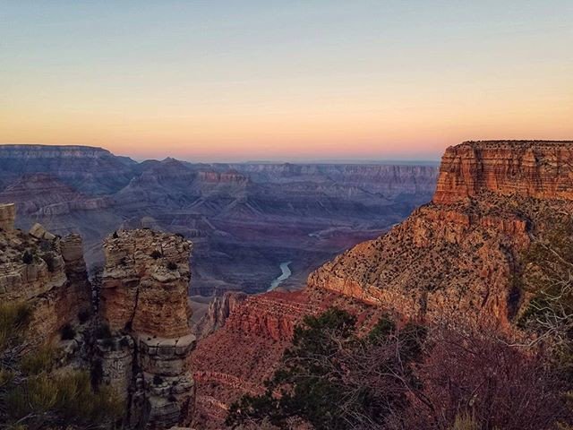 Travel_Rev's tweet photo. Reposting @twobytour: - via @Crowdfire 
"The Colorado River could be seen working tirelessly to wear away at the earth below. The turbulent waters of its rapids drop three stories in places and advance its depth each year by that of a sheet of paper." - from Grand Canyon National https://t.co/Et126P1DL8