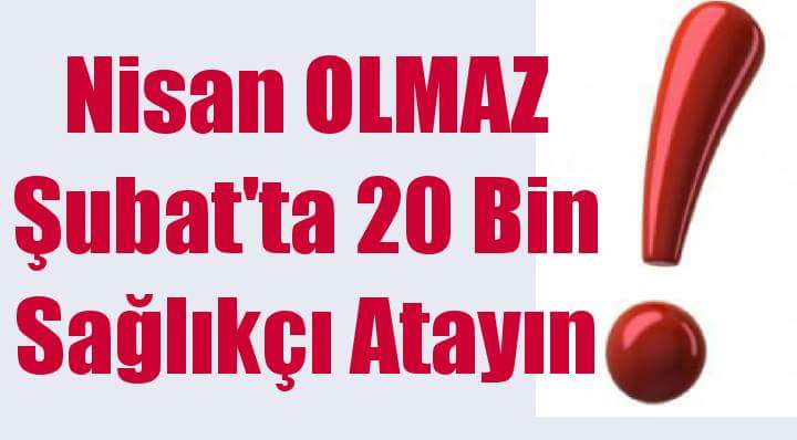 #RTESağlığaŞubatta20BinAtama <a href="/RT_Erdogan/">rt_erdogan</a> <a href="/Dr_Demircan/">Dr Ahmet Demircan</a> <a href="/naci_agbal/">Naci AĞBAL</a> <a href="/DrRecepAkdag/">Recep Akdağ</a>