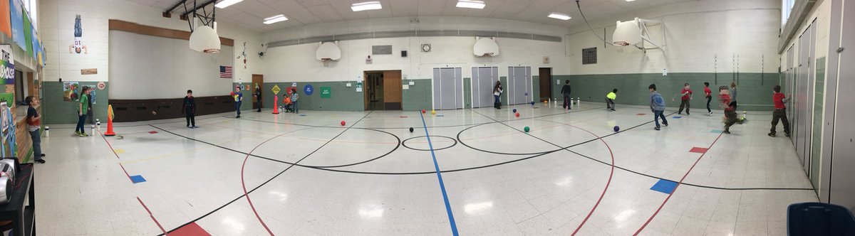 jhiatt27's tweet photo. Pulled it off again today! The Worlds greatest elementary PE game- “4 Corner Capture The Flag Pirate Dodgeball” so many skills and concepts being worked on in the same activity! #DoWork #EnjoyMovement #PhysEd https://t.co/25KLl74VOK