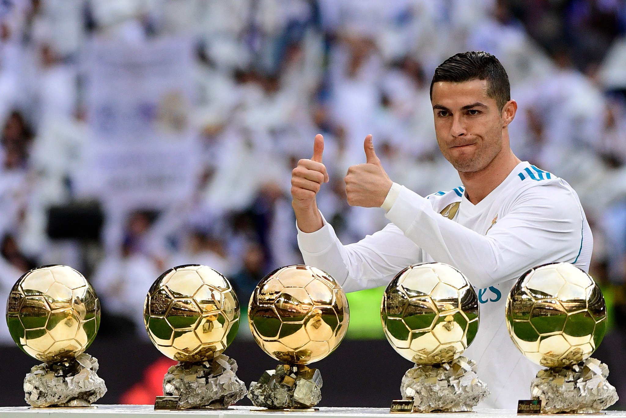 817 games  610 goals  28 trophies 5 Ballon D\ors Happy Birthday, Cristiano Ronaldo 