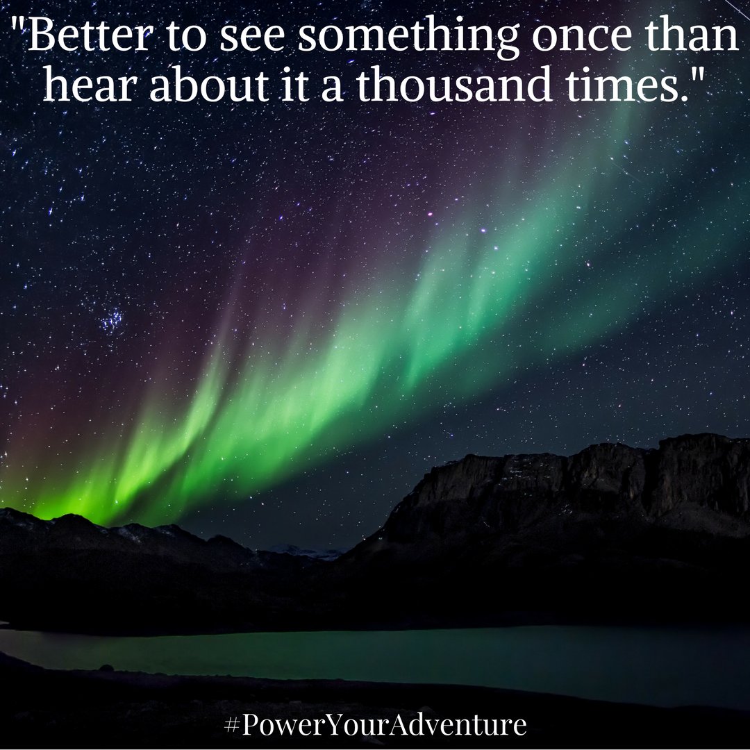 "Better to see something once than hear about it a thousand times."

#inspirationalquotes #adventure #mondaymotivation #travels #travel #gadgets #style #technology #quotes #quoteoftheday #thinspiraton #beautiful #mountains #lake #poweryouradventure #life