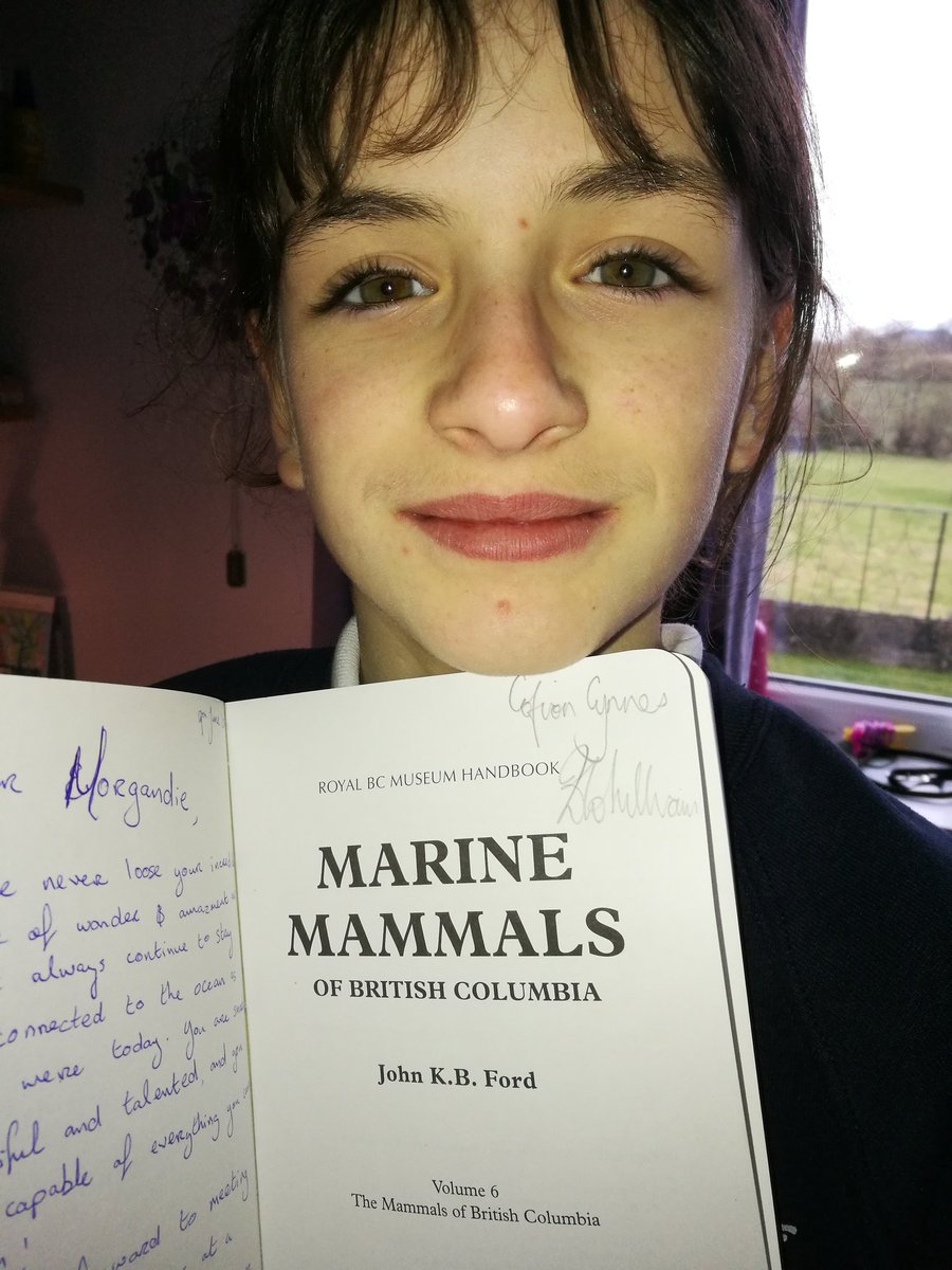 <a href="/IoloWilliams2/">Iolo Williams</a>
 Diolch ...One very excited little girl home from school. Thanks for signing her book of inspiration.  #Future #Vet or #MarineBiologist
