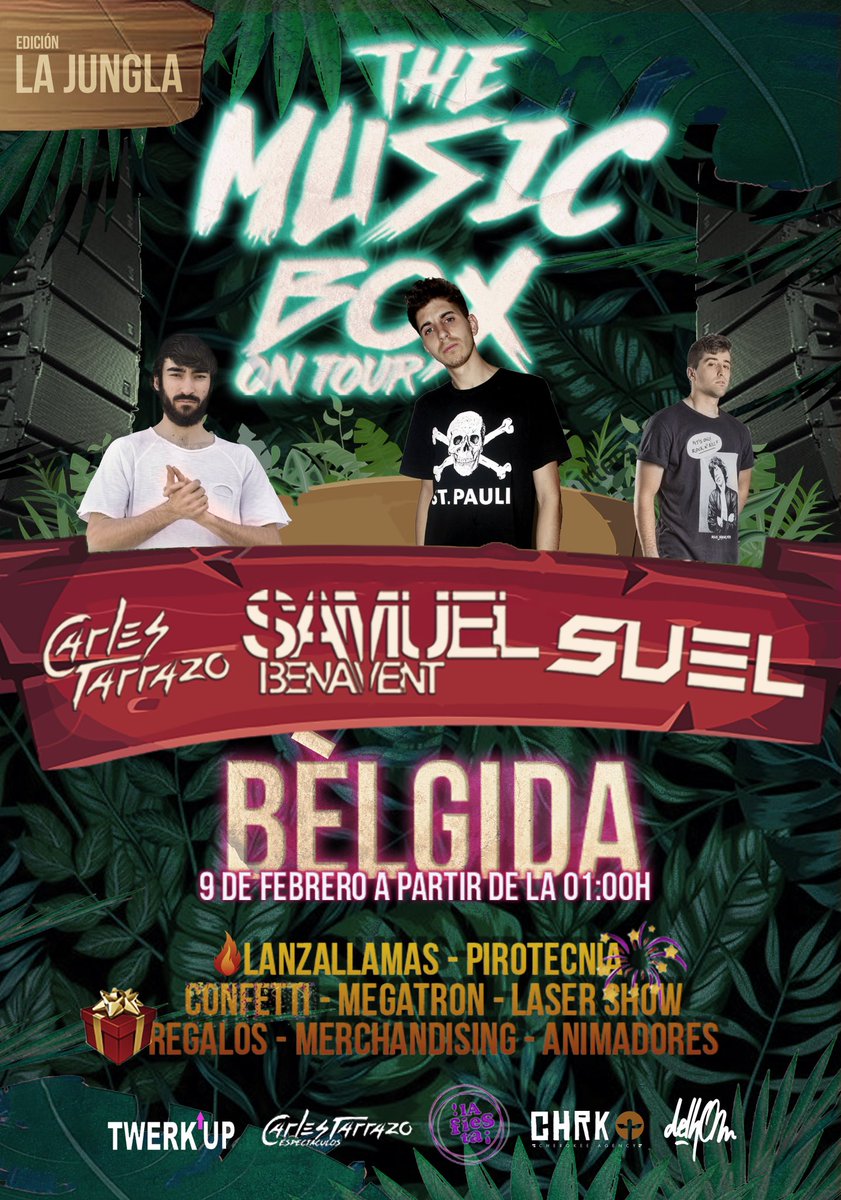 Viernes 9 de Febrero @themusicboxontour en los carnavales de BÈLGIDA !!! 
No te lo pierdas, va a ser muy bestia !!! 

#carnaval #carnavales #bèlgida #themusicboxontour #twerkup #twerk #regalos #merchandising #confetti #megatron #co2 #lanzallamas #macrodiscomovil #dj #hardstyle