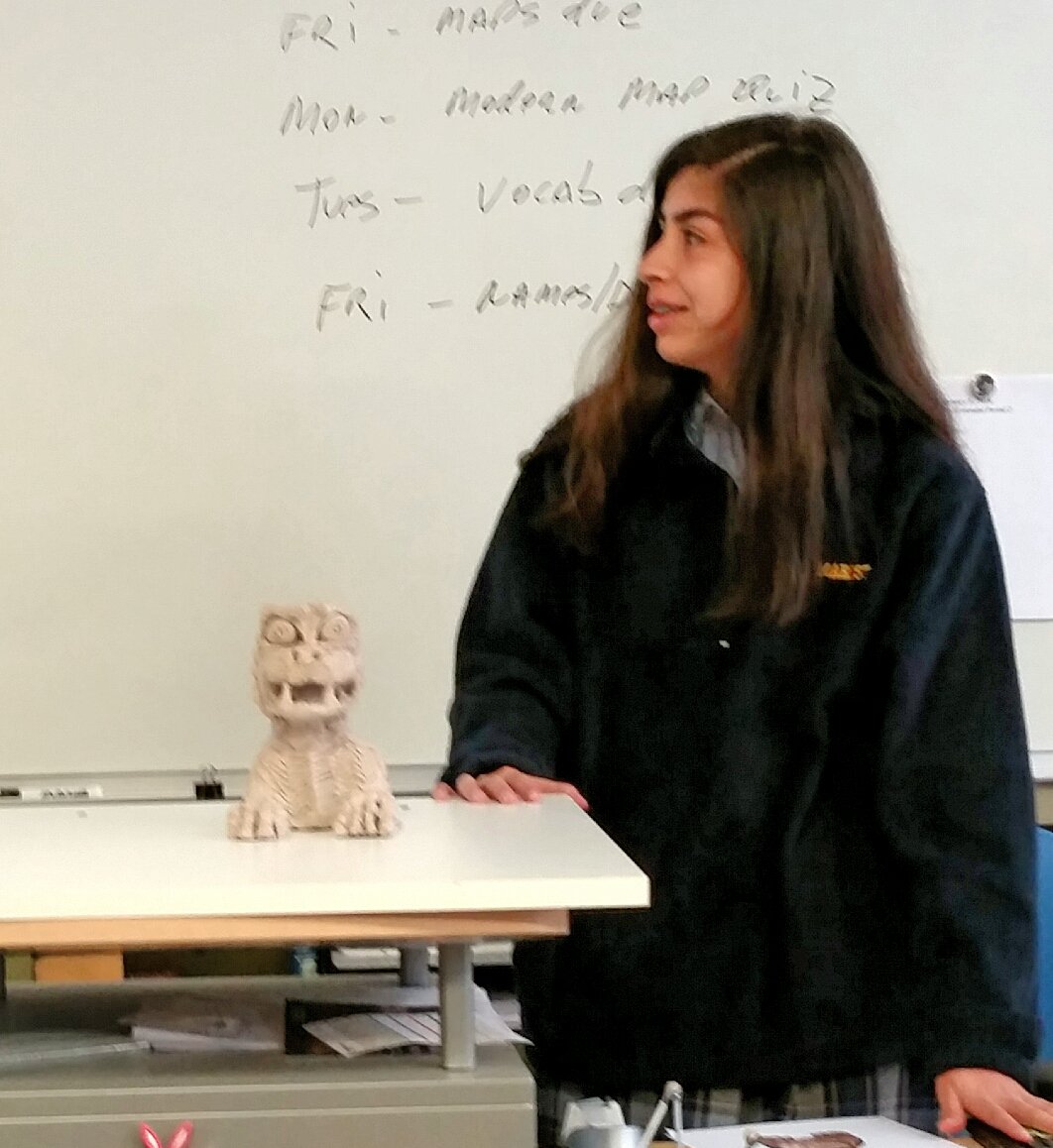 Amazing artifacts for the museum this term, including this Babylonian dog. <a href="/maristfam/">Marist Fam</a> <a href="/maristschool/">Marist School</a>