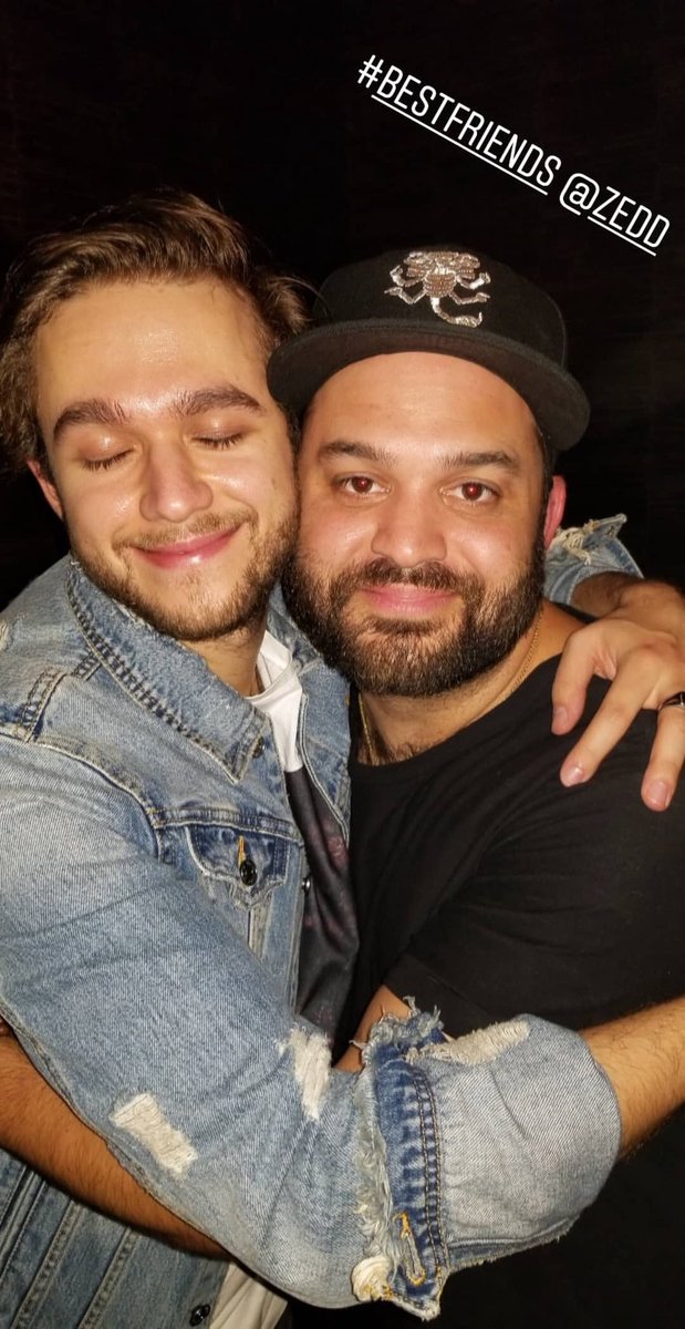 ZeddStyle's tweet photo. In these photos, @Zedd is wearing “The High And Mighty” distressed denim jacket ($200) from Preach. Sold out for now but check out the details here: https://t.co/4NHUugEdxB #ZeddStyle #GetTheLook https://t.co/Mwme6AI1TJ
