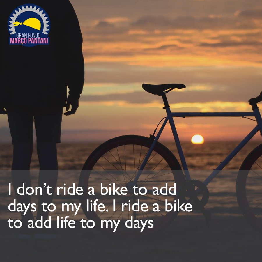 Never a truer word spoken. The countdown to the Cesenatico #GranFondo continues... #MondayMotivation | #cycling