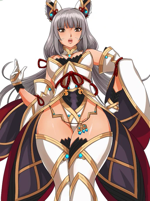 むちむち ニアのフトモモ塗りました。#ゼノブレイド2 #xenoblade2 