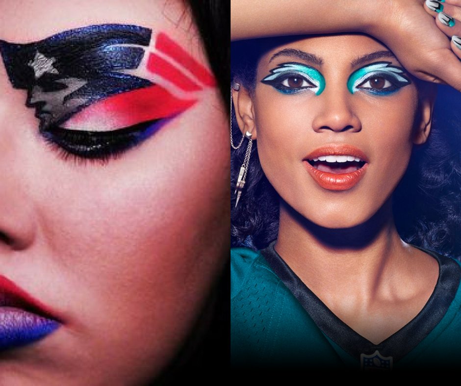 OfficialMakeupT's tweet photo. Who are you rooting for? Left or right? 🏈 https://t.co/CrKyjonl7W