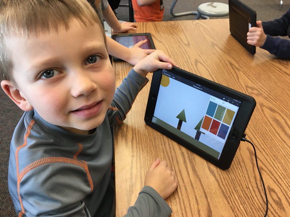 mrlosik's tweet image. The Kindergarten Keynote Ninja dojo is making great stuff this morning.