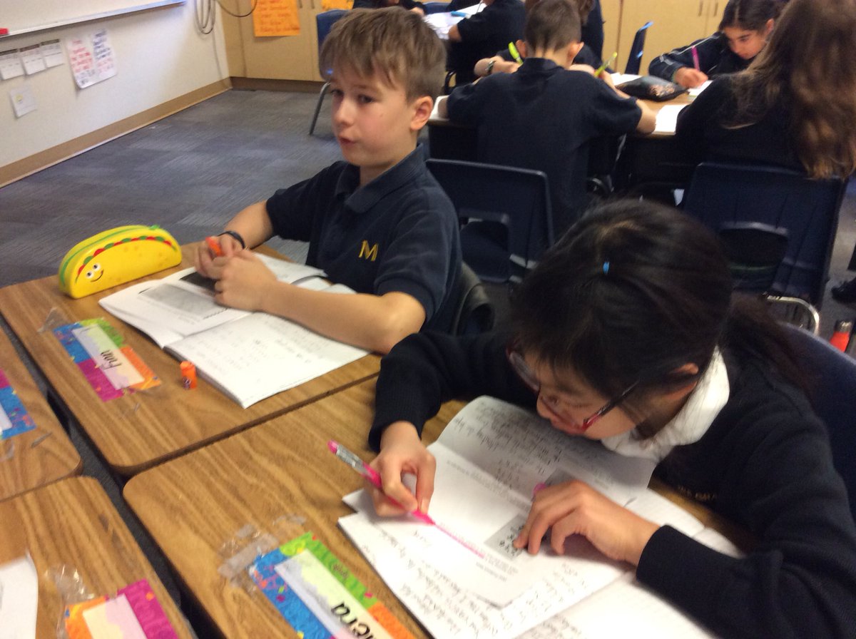 msrbcnd's tweet image. Finishing up our Dear Professor Math problems. #5RB #mathandlanguage #transdisciplinary