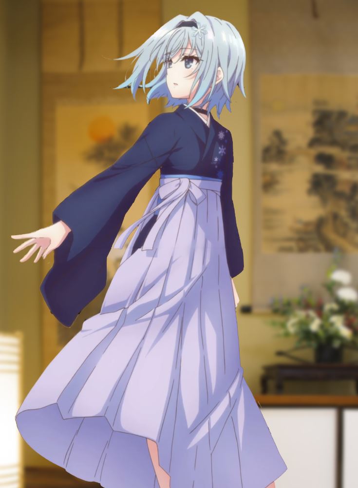 りん Fc岐阜サポーター En Twitter アニメ りゅうおうのおしごと エンディングの姉弟子が毎回着替えてるので スクロールする姉弟子を繋げて全体を切り出してみるおしごと ٩ W و まずは袴姿の姉弟子