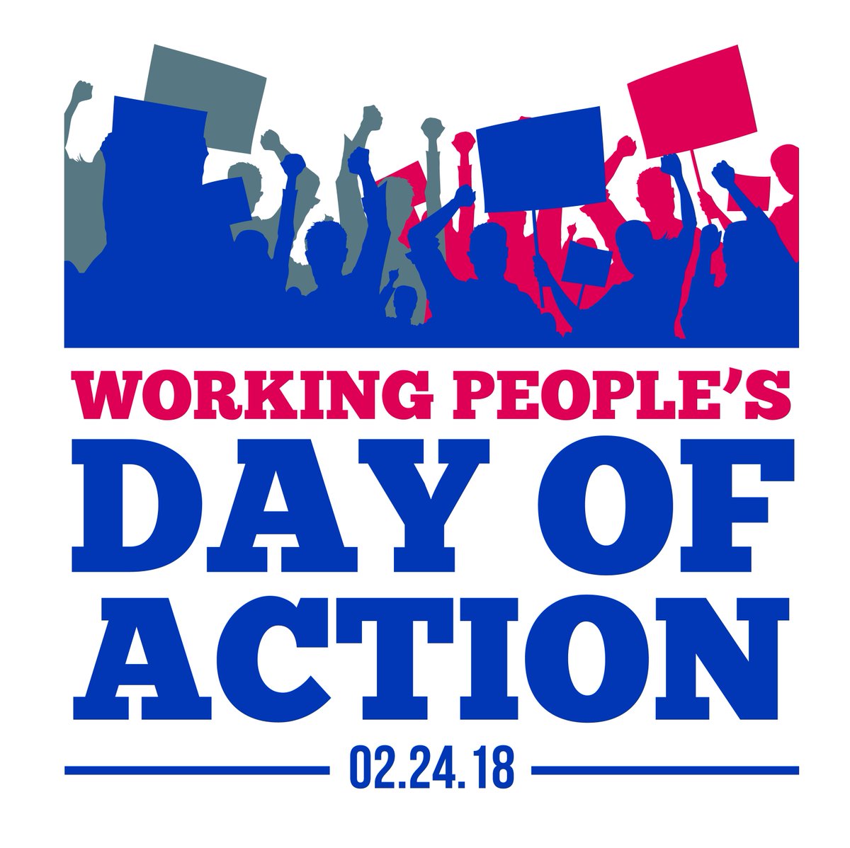 NJAFLCIO's tweet photo. Be there on February 24th to stand up for our middle class values, a living wage, and the right to collectively bargain. Remember to wear your union colors and show your union pride. https://t.co/yq1P4Fd8ey https://t.co/014YbJFqfA