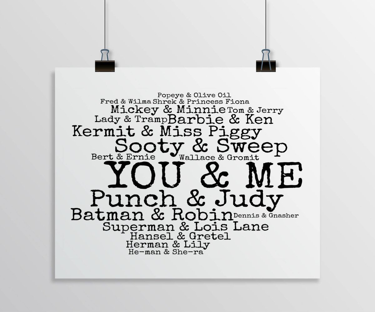 pepper_doodles's tweet photo. Excited to share the latest addition to my #etsy shop: You and Me Print - TV couples https://t.co/cnO2w9ReJu https://t.co/8Nt6d6aQe7