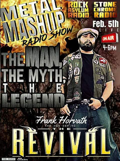 RevivalistParty's tweet photo. Frank Rick Horvath, the man behind @RevivalistParty will be gracing our studio to talk Revival, Music, and general bullshit. Tune in today from 4-6 pm cst on @TheRockAsylum1 available on their website or on the @tunein app thru this link https://t.co/Jzx15vbGx9 #revivalist https://t.co/M2nHvCoZB7