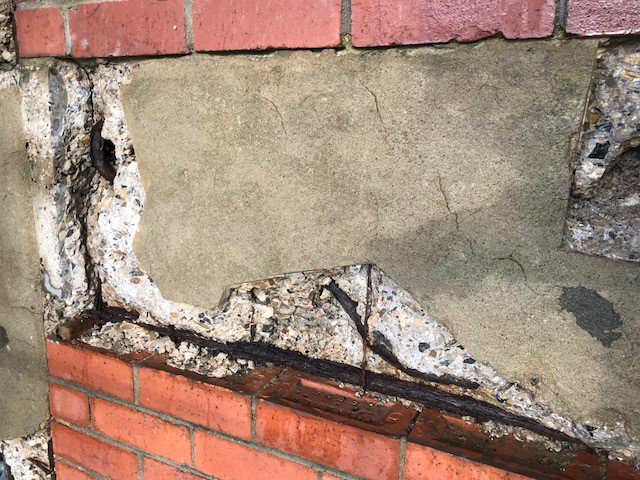 Project in full swing in Horsforth, Leeds. Concrete repairs and external maintenance. #Maintenance #Construction #concrete