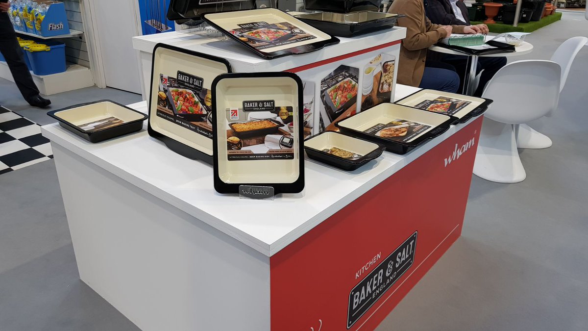 British Made #BakerandSalt Vitreous Enamel, a traditional statement collection that will last the test of time, and our non-stick bakeware with exceptional release is on display at @springfair2018 #NEC #springfair2018 find us at stand 10 D05-E04 #MadeinBritain