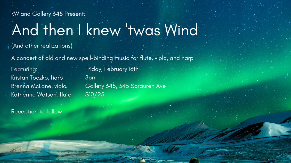 Hey <a href="/UofTMusicAlumni/">UofT Music Alumni</a> ! Check this out: Feb 16th. We’re putting on a superrrb concert with music for flute, viola, and HARP!