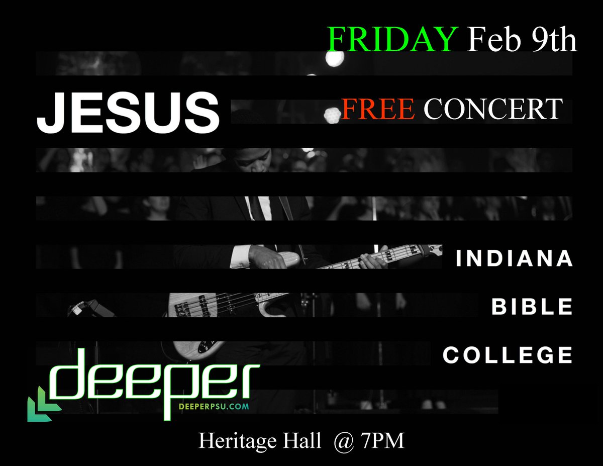 DeeperPSU's tweet photo. Deeper begins in 3 days!  Can't wait till it begins on Thursday night.  Friday night we have a FREE concert event with the premier musical touring group IBC Praise!  It's going to be an awesome week!  #pennstate #pennstatepassion #deeperpsu #cmionthemap https://t.co/akDFnx5CLm