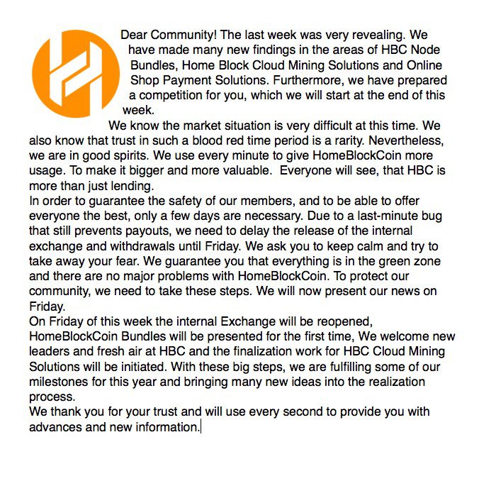 HomeBlockCoin tweet media