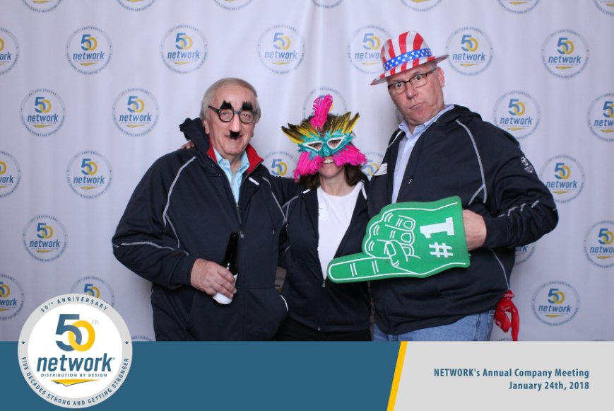 NETWORKdistrib's tweet image. It's official!  NETWORK staff kicked off the big 5-0 at the 2018 Company Meeting... #networksgolden