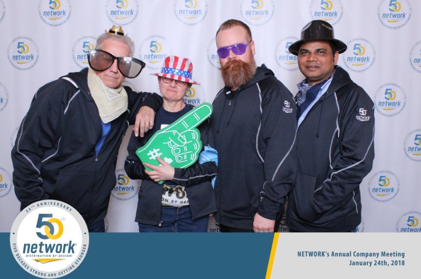 NETWORKdistrib's tweet image. It's official!  NETWORK staff kicked off the big 5-0 at the 2018 Company Meeting... #networksgolden