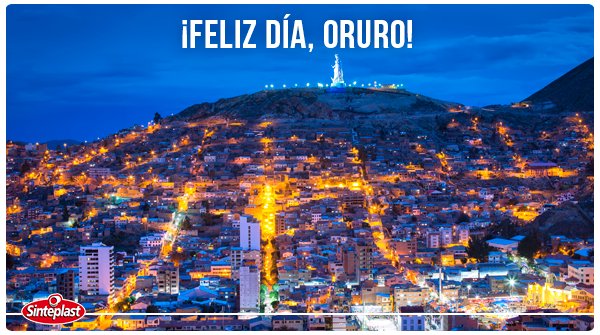 SinteplastBo's tweet photo. Este fin de semana no podía ser de otra manera… #FelizDíaOruro. ¡Nos inspiramos en los colores de tu carnaval! 🎉🎊🎉 https://t.co/iL9fqI0ALw