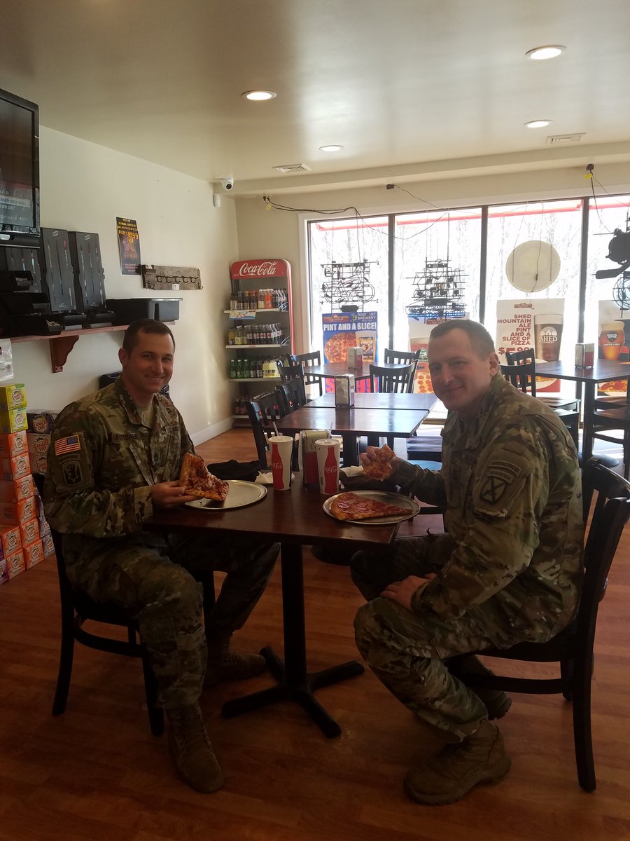 ThisIsVT's tweet photo. Stopping by @3BrosPizzaVT in Colchester for a quick lunch with @macbroich. These guys use great local Vermont products and vendors. #vt #buylocal #btv #VTpizza https://t.co/2c3fb0DFQw