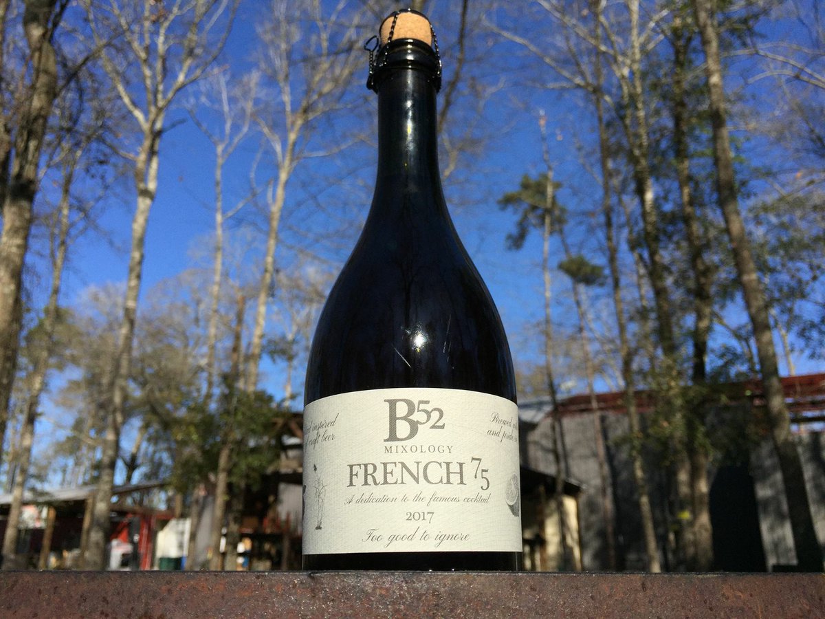 B52Brewing's tweet image. We are excited to announce the first release in our brand-new series of barrel-aged beers Mixology - French 75. Releasing this Friday February, 9th at 5pm and on draft at 3pm. Price per 500ml will be $15.