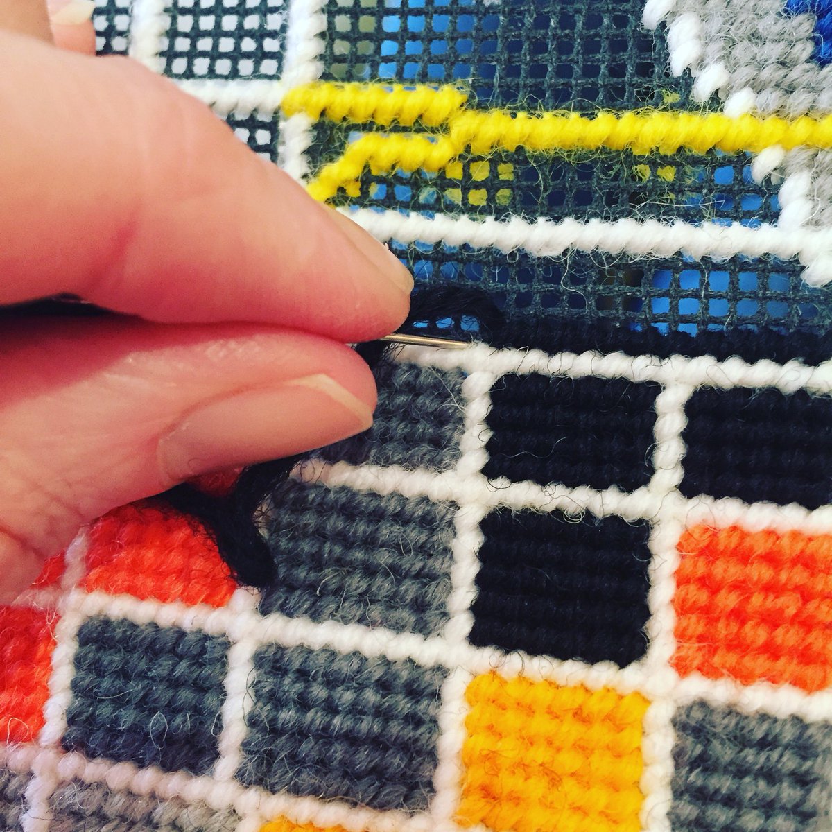 One stitch at a time

#liveinthemoment #patience #relax #therapeutic #meditation #colour #graphicdesign #hannahbass #needlepoint #tapestry #stitchersoftwitter