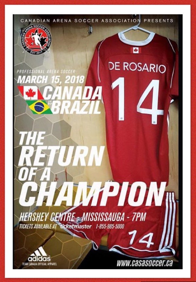 aplsoccer2017's tweet photo. The Legend Returns March 15th 2018 Catch Dwayne De Rosario in Action - Canada vs. Brazil @dwaynederosario  @CASA_2017  @aplsoccer2017 https://t.co/nMXPjatQ6W