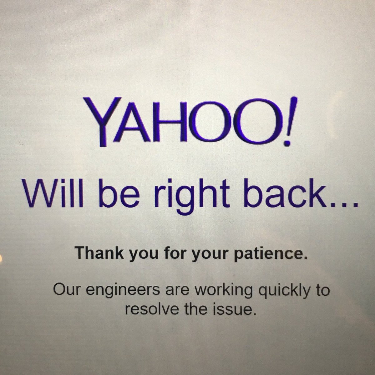 Ali Flint (@alexandraflint) on Twitter photo Not cool <a href="/Yahoo/">Yahoo</a> I need access to my email. <a href="/YahooCare/">Yahoo Customer Care</a> #YahooMail Not cool <a href="/Yahoo/">Yahoo</a> I need access to my email. <a href="/YahooCare/">Yahoo Customer Care</a> #YahooMail