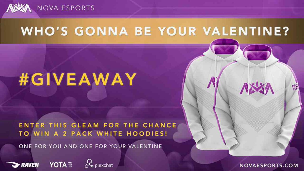 Love is in the air… let's celebrate with a giveaway! 😍

Enter on Gleam to win 2 <a href="/RavenGG/">Raven</a> Nova White Hoodies for you and your soulmate. 💕

Tag your valentine to get 2x the chances to win 😉 ends 2/14. 

🔗gleam.io/N3hgq/valentin…