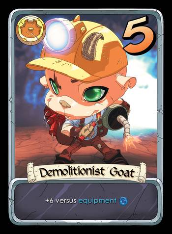 CardLords's tweet photo. This week’s featured #BattleGoats card is: Demolitionist Goat
- Read more @ https://t.co/7vUnr0jEG5 #goats #cardgames #boardgames #tabletop https://t.co/cvolHRQ0xP