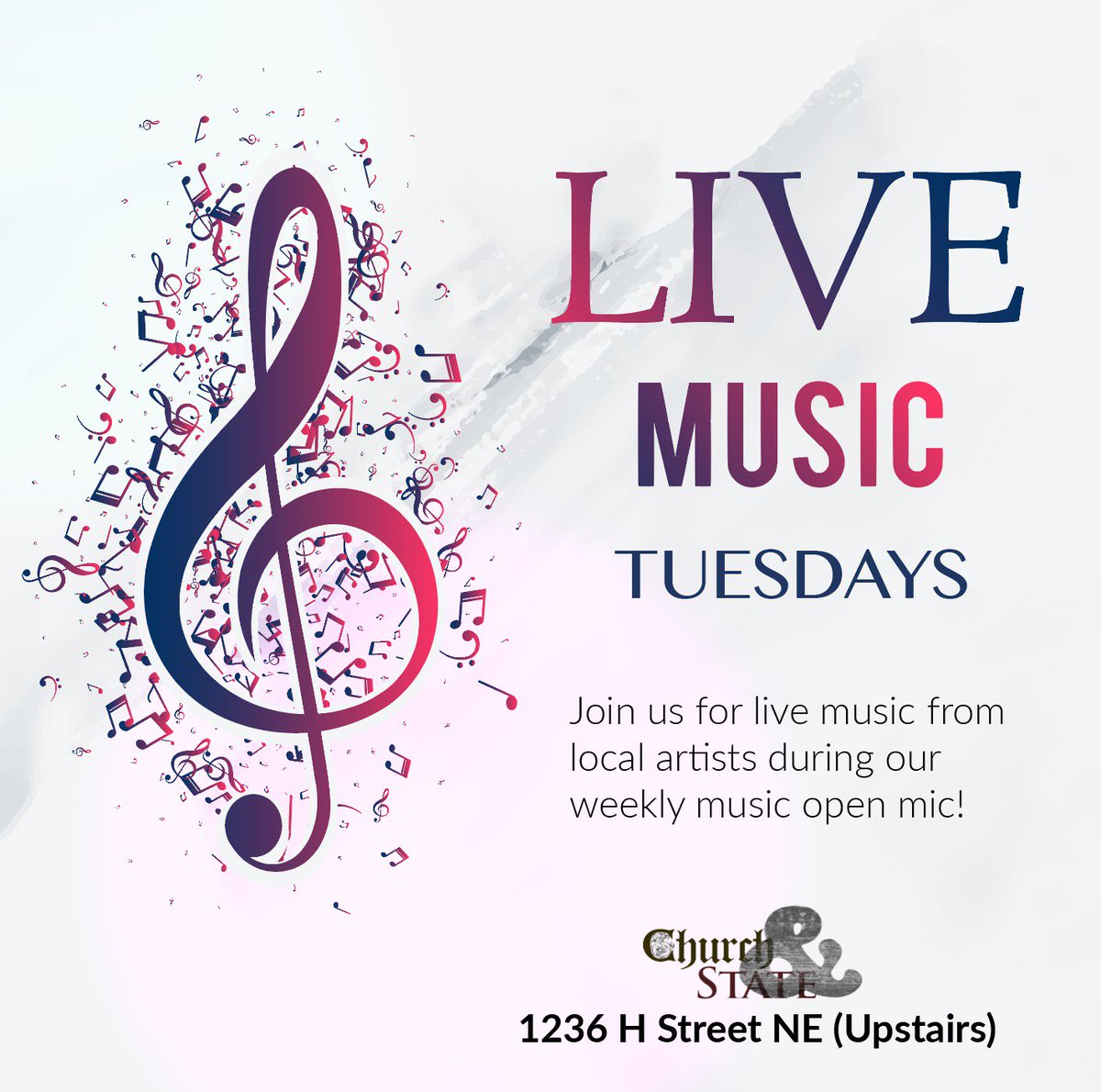 dcwisdom's tweet image. Stop by our sister bar @ChurchStateDC tomorrow at 7:30pm for Live Music Tuesdays during their weekly opn mic! #livemusicdc #openmic #dcopenmic