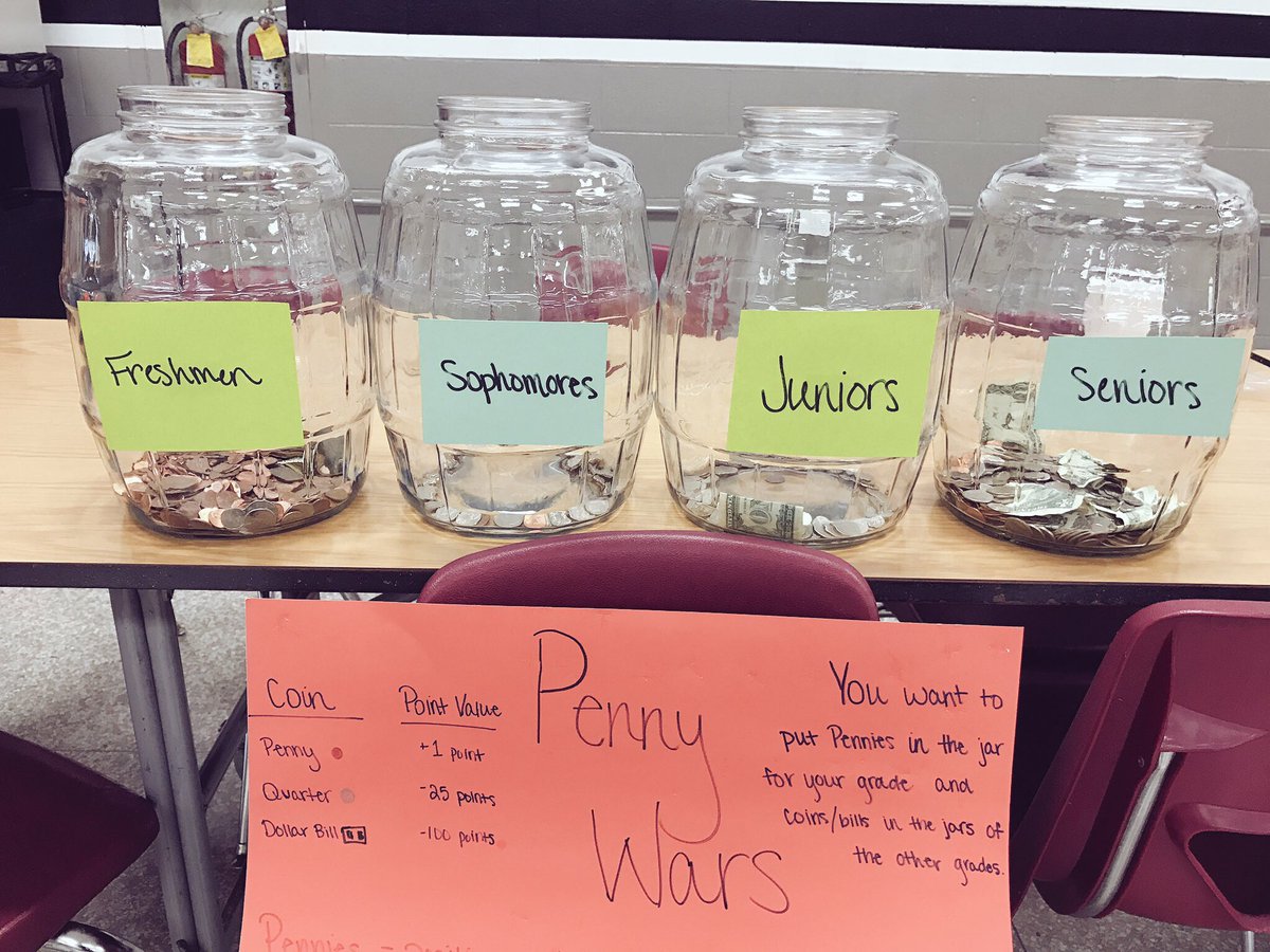 LionsHS_StuCo's tweet photo. It’s Homecoming week which means it’s time for PENNY WARS!! Starts tomorrow during lunch! Directions are in the picture. What class will win this year?!? https://t.co/Yc3WLACVTp