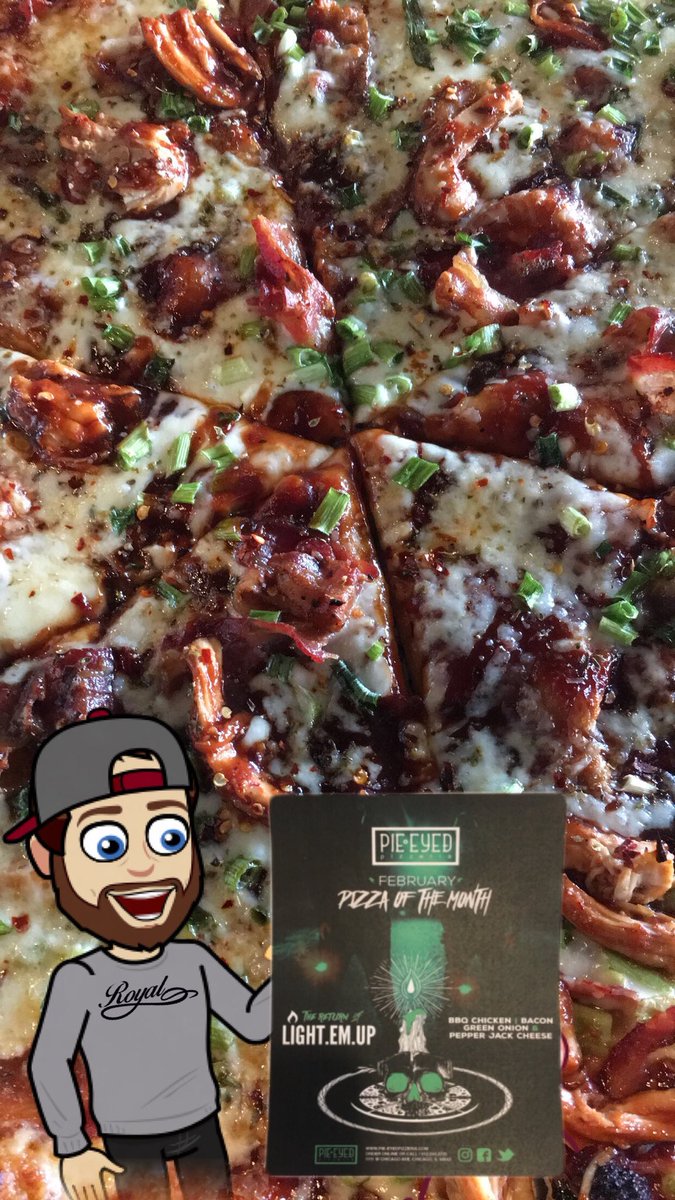 GnarlyJargon's tweet photo. February #pizza of the month at @pieeyedpizzeria #lightemup bbq chicken bacon green onion &amp; pepper jack cheese @phnm @djzebo @lightemup312 #chicago #music 

Order yours now 312.243.3735 

Or 

https://t.co/F4SwKA17Rc https://t.co/MOB85djNyI