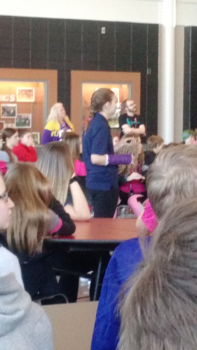 Goodcowpoker's tweet photo. Super proud of my daughter Hillary! During Genius Hour at Clinton Middle School she had to do a presentation about something she was passionate about. I choked back tears as I listened to her present about dairy farming. #fatherdaughter #samepassion https://t.co/5zXqusGcas