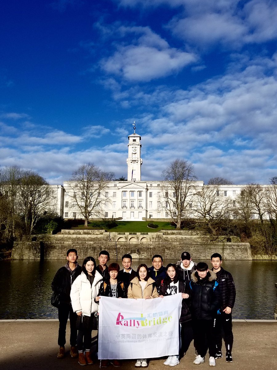 Liu_Jenny_TT's tweet photo. The Table tennis players from China University of Political Science and Law are training with @UoNTT players in the #DRSV after the campus tour! @RallyBridge11 @UoNSport https://t.co/hzMQx2bwqv
