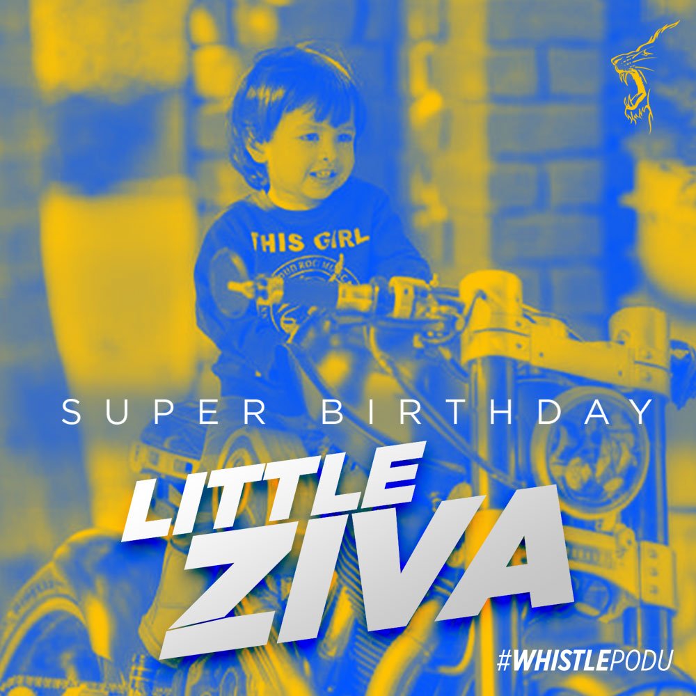 ChennaiIPL's tweet photo. Super Birthday, little cub! Keep raawwwring as always! See you in the den soon! #WhistlePodu #SummerIsComing 🦁💛😍 https://t.co/TaoCijdN7N