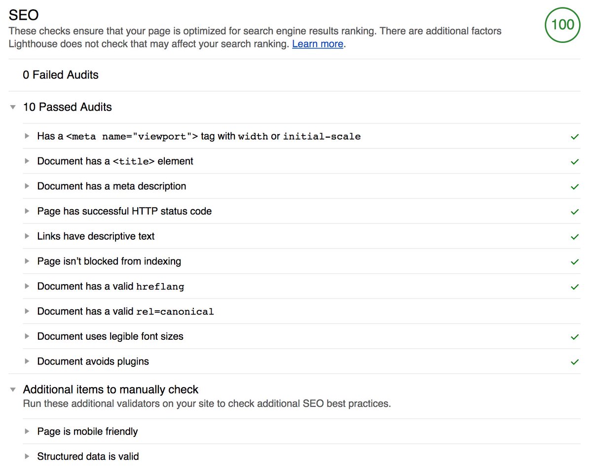 Marie_Haynes's tweet photo. New from Google - Use Lighthouse to help with audits. https://t.co/HNoJWL6yV6 Just ran an SEO audit on a client's site. Seems to be pretty basic info so far. https://t.co/F1Ve9skAE7