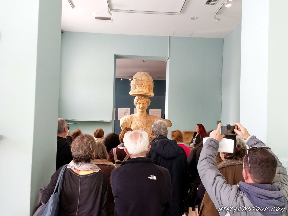 MyAthensTour's tweet photo. Can't help but stare in awe the Caryatid of Eleusis. Excellent craftsmanship, amazing preservation, among the most memorable sights of our tours #Greece #Athens #Eleusis #Daytour #AthensTour #ttot #discover #VisitGreece #Eleusis2021 #Travel https://t.co/s9f51Dhp80